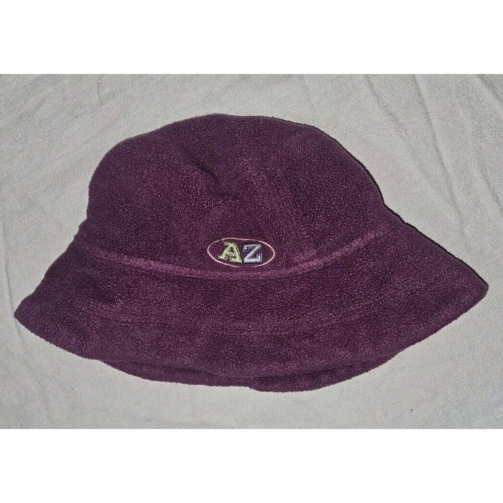 Arizona Jean Co. Purple Fleece Embroidered Y2K Bucket Hat